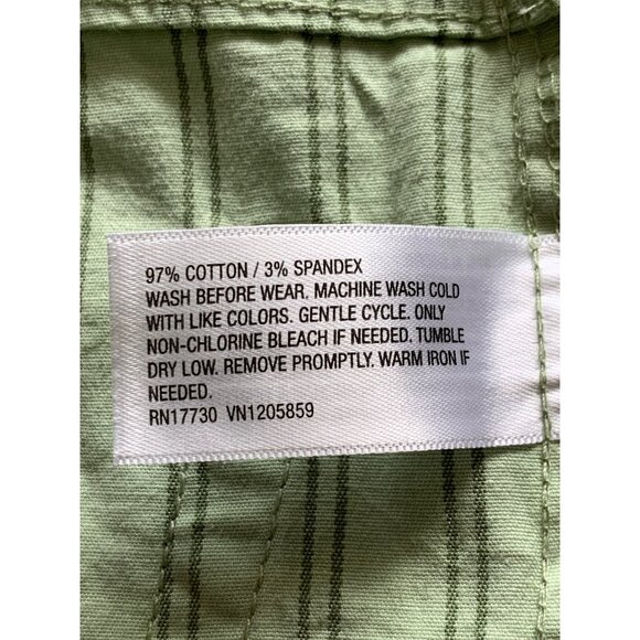 Cat & Jack Boys Green Striped Shorts With Pockets Size 8 - Picture 9 of 12